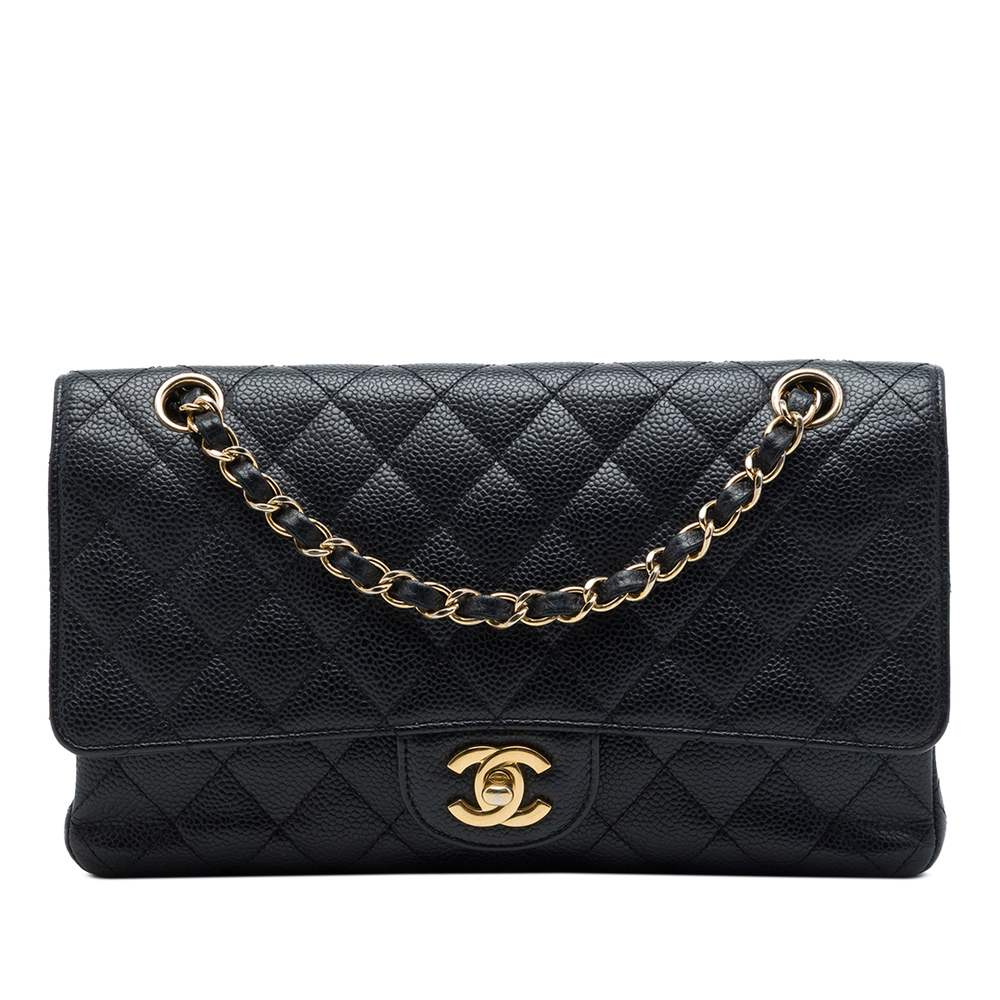 Pre-Loved Chanel Medium Classic Caviar Double Flap